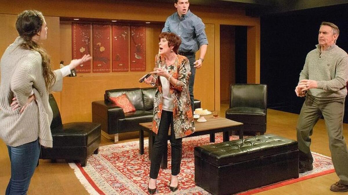 Kelsey Milbourn, Linda Leonard, Jake Buchanan, and Billy Jenkins in ‘Clever Little Lies’