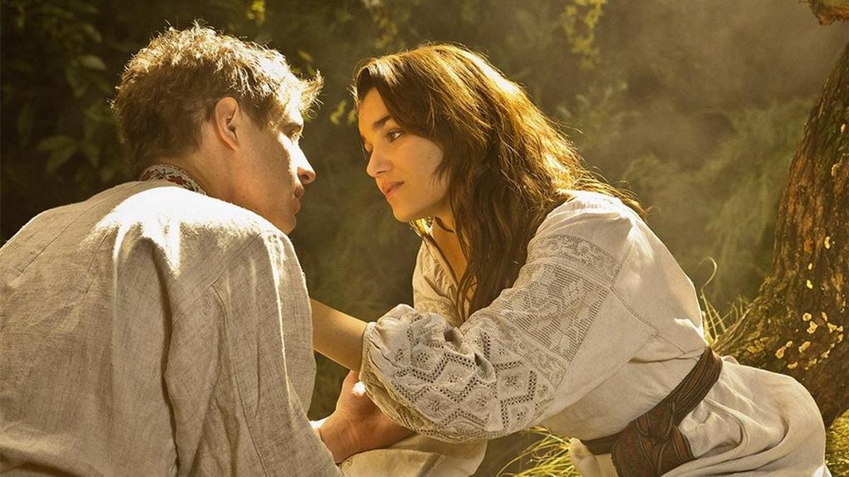Max Irons and Samantha Barks in ‘Bitter Harvest’