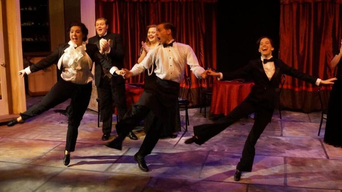 Jessica Taylor, Nathan Dibben, and Samantha Snow in ‘She Loves Me’