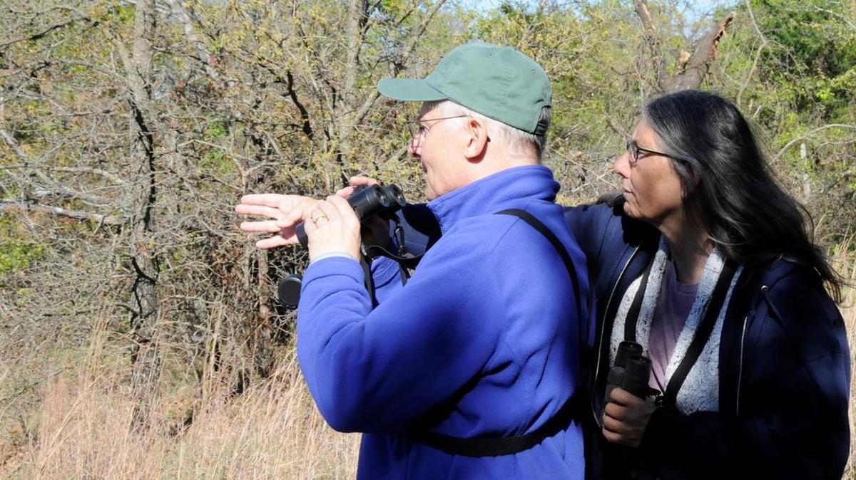 Master birders Tom Haase and Carla Savage.