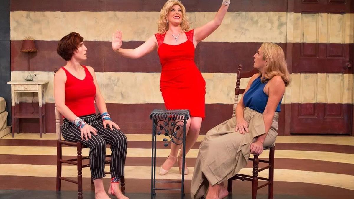 Lauren Ferebee, Liz J. Millea, and Lisa Fairchild in ‘The Taming’