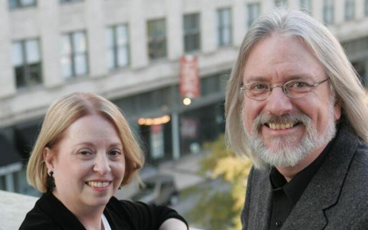 The late Rose Pearson, founder of Circle Theatre, and her husband, Bill Newberry, in 2007. Newberry takes over as executive director of the company this season.