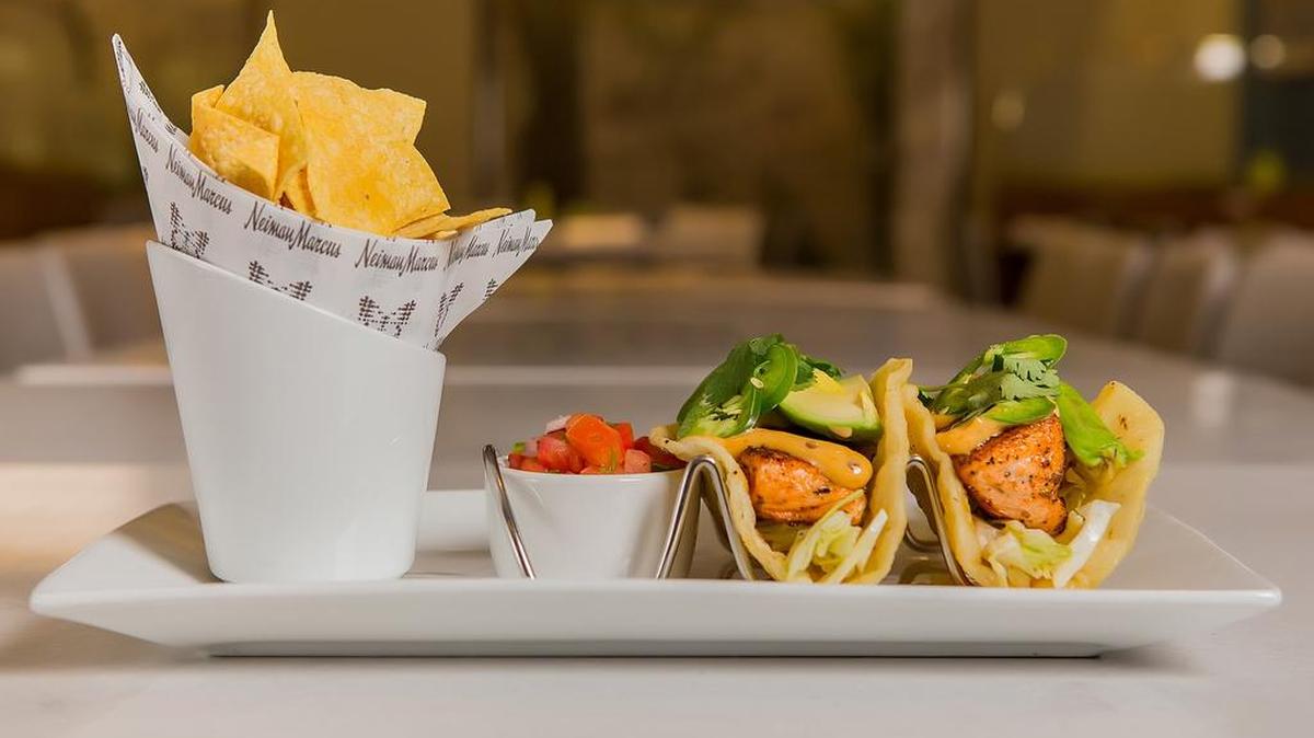 Salmon tacos at NM Cafe in Fort Worth