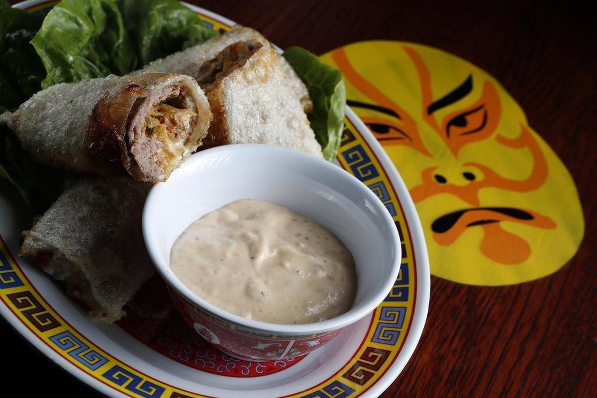 Cheeseburger spring rolls at Hot Joy in Dallas