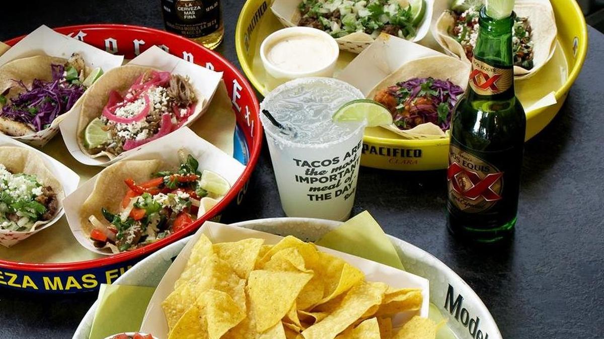 A few of the offerings at R Taco, aka Rusty Taco