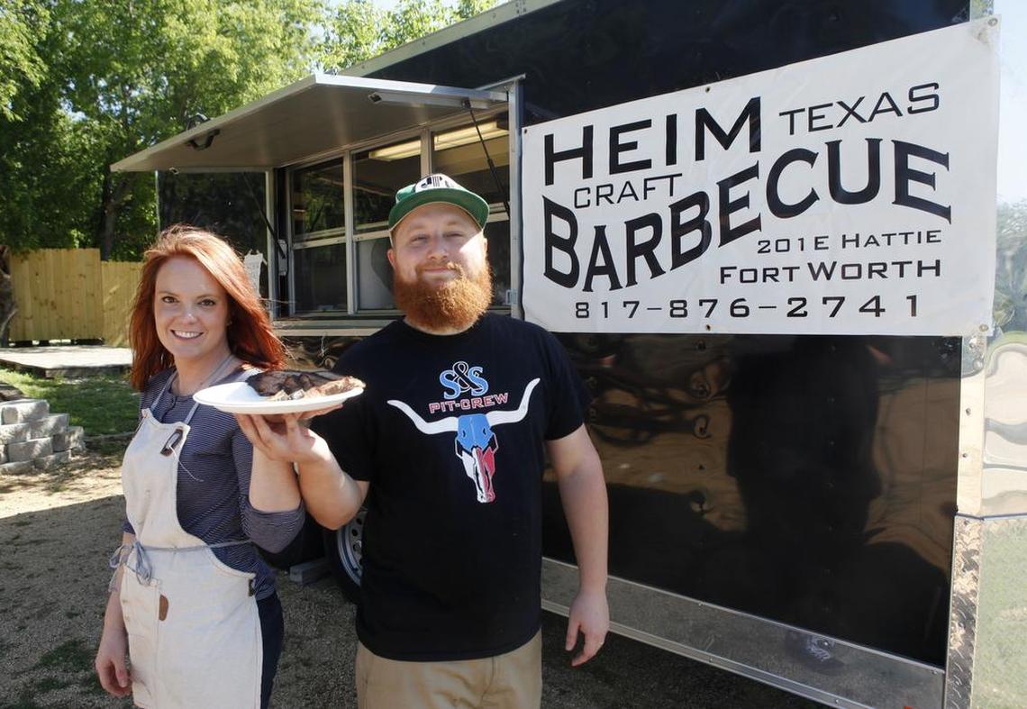 Emma and Travis Heim in 2015 at their original food trailer. They opened a West Magnolia Avenue location in August 2016, and have announced an early March date for their second brick-and-mortar, at 5333 White Settlement Road in Fort Worth.