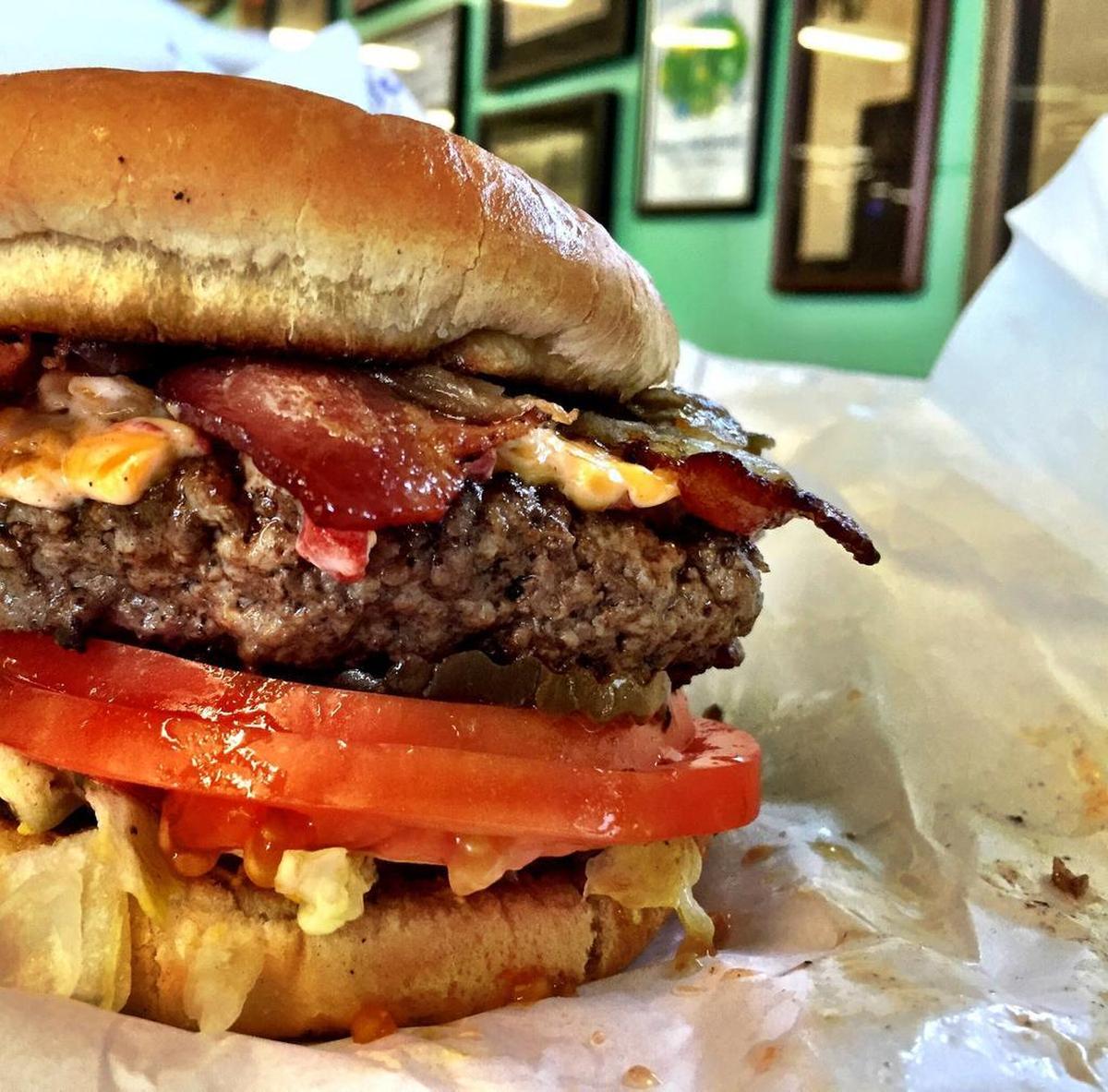 Bacon-cheeseburger from Kincaid’s in Fort Worth