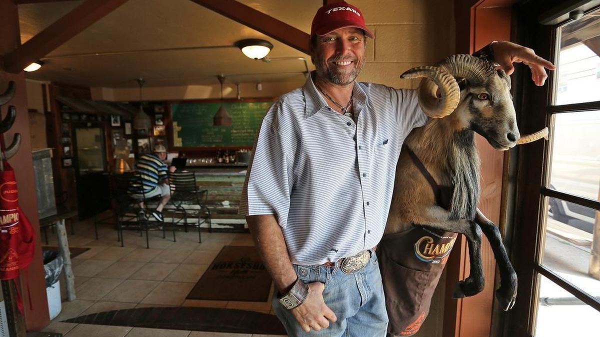 Grady Spears, shown in 2015 at his Stockyards chicken-fried-steak restaurant, Horseshoe Hill.