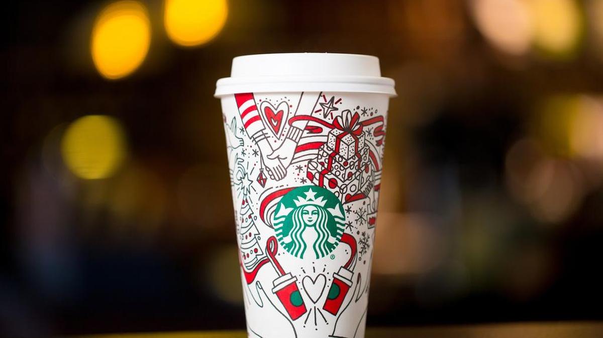 Starbucks introduced new color-in holiday cups for the 2017 holiday season.