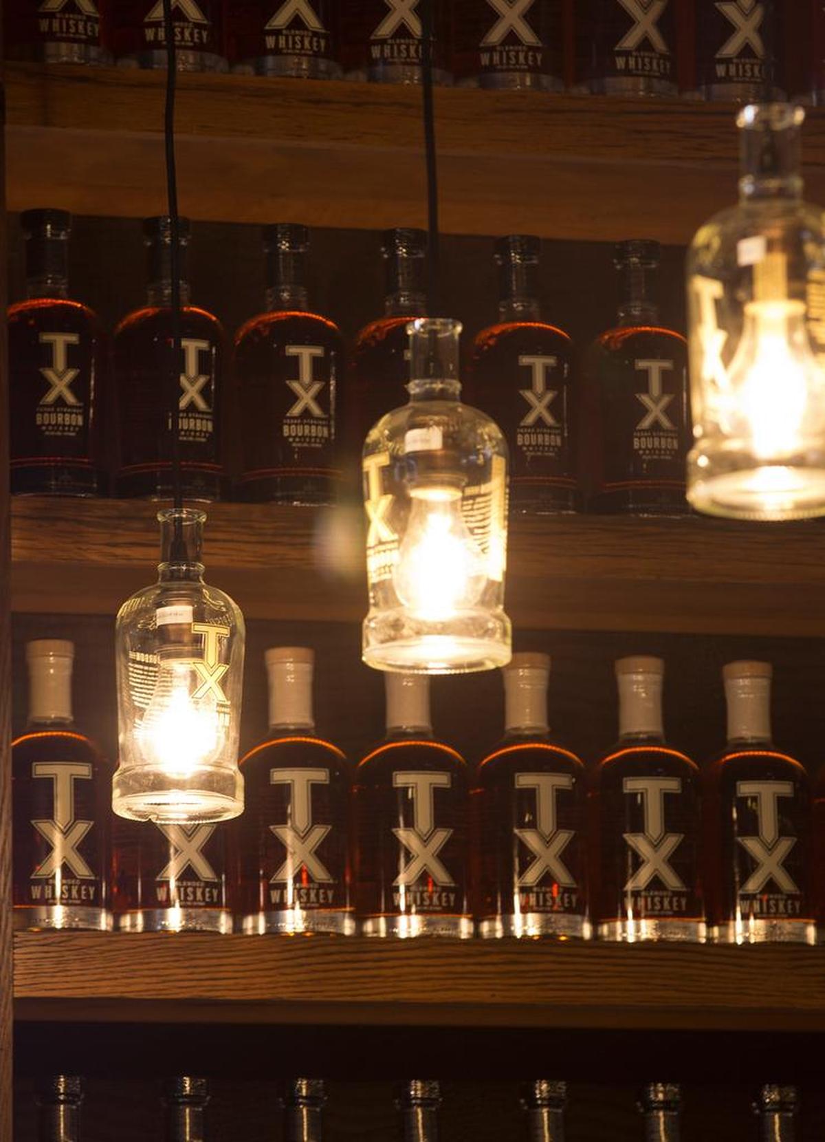 At Whiskey Ranch, home of Firestone and Robertson Distilling, even the lighting represents the TX brand. The southeast Fort Worth distillery will be the largest west of the Mississippi.