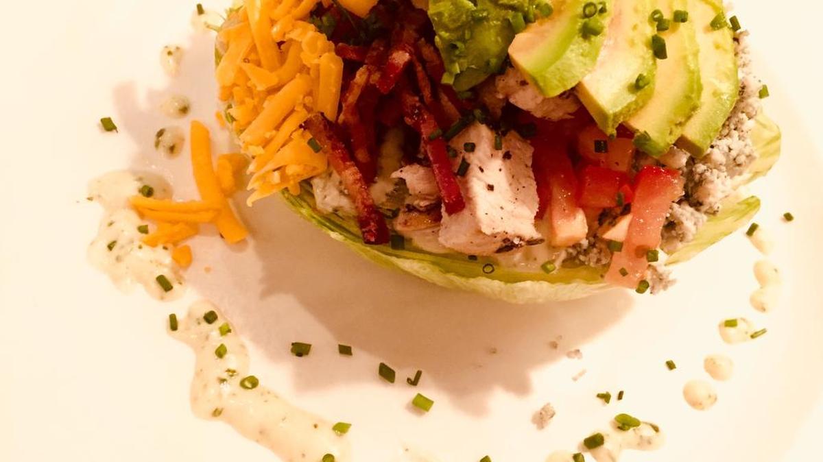 A grilled chicken Cobb salad with blue cheese crumbles ($16) on a new lunch menu at Del Frisco’s Double Eagle.
