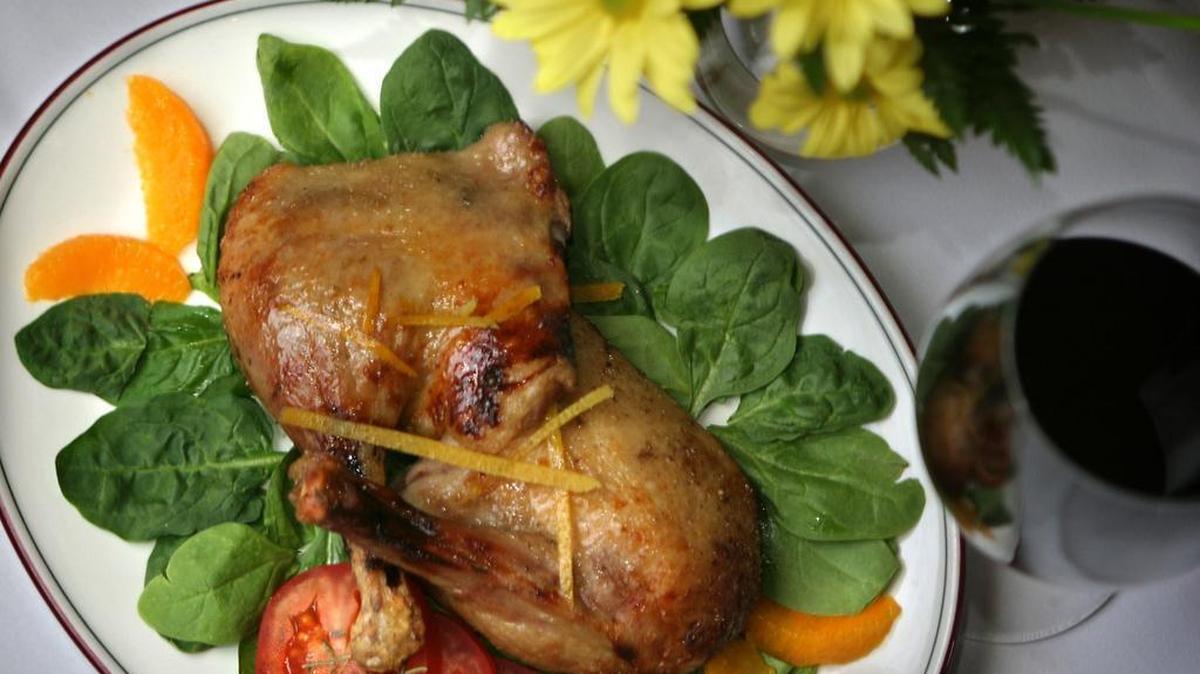 Saint-Emilion’s honey-roasted duck is a local favorite.