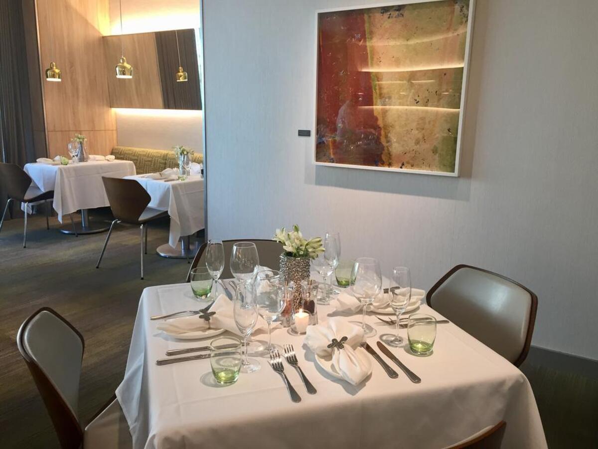 New formal tablecloths and sound baffling have improved the atmosphere at NM Cafe inside the new Neiman Marcus store.