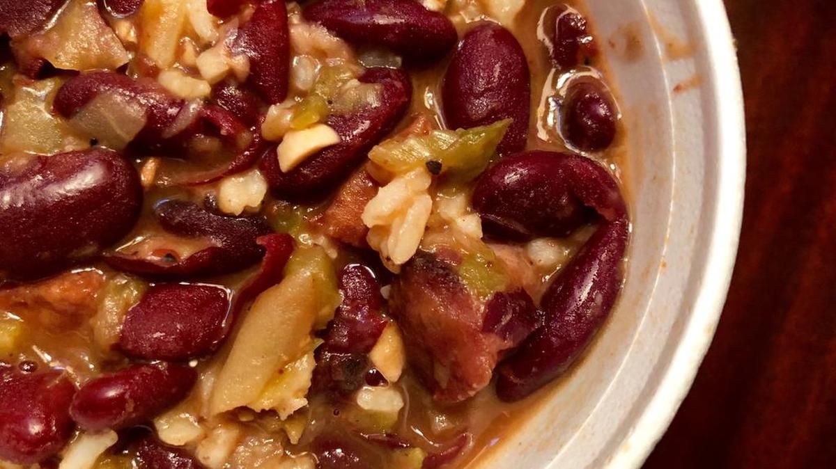 Red beans and rice at the new Twilite Lounge, 212 Lipscomb St.