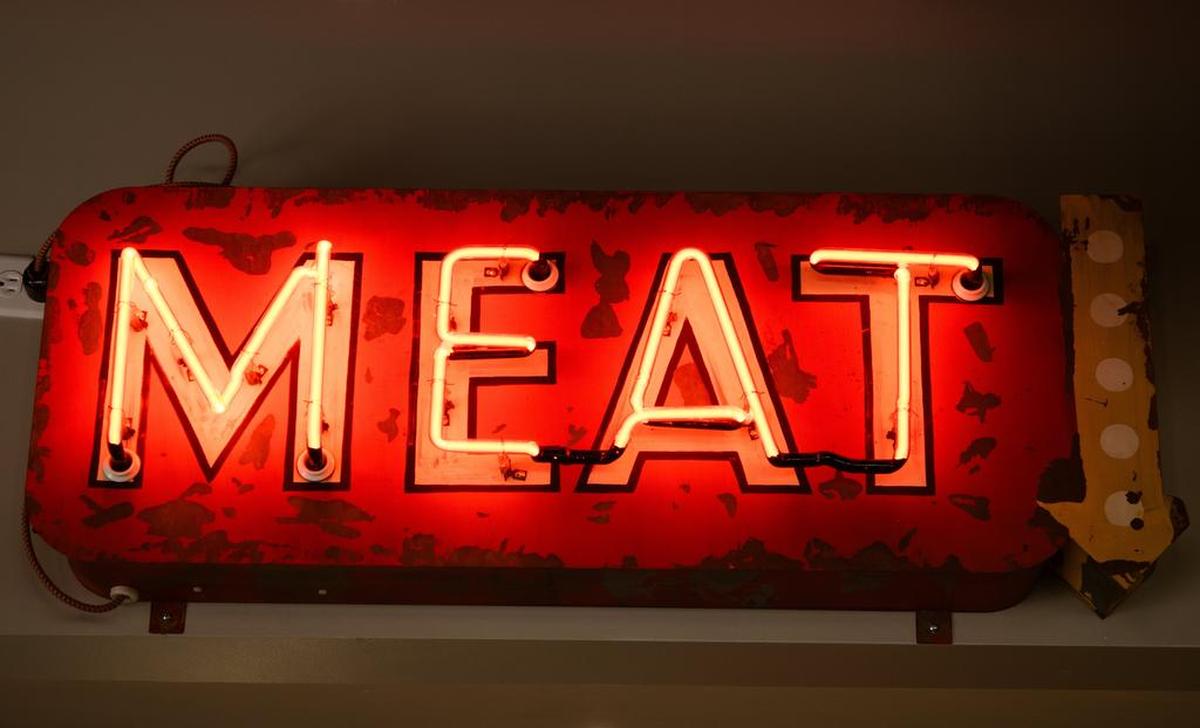 The sign at Heim BBQ in Fort Worth.