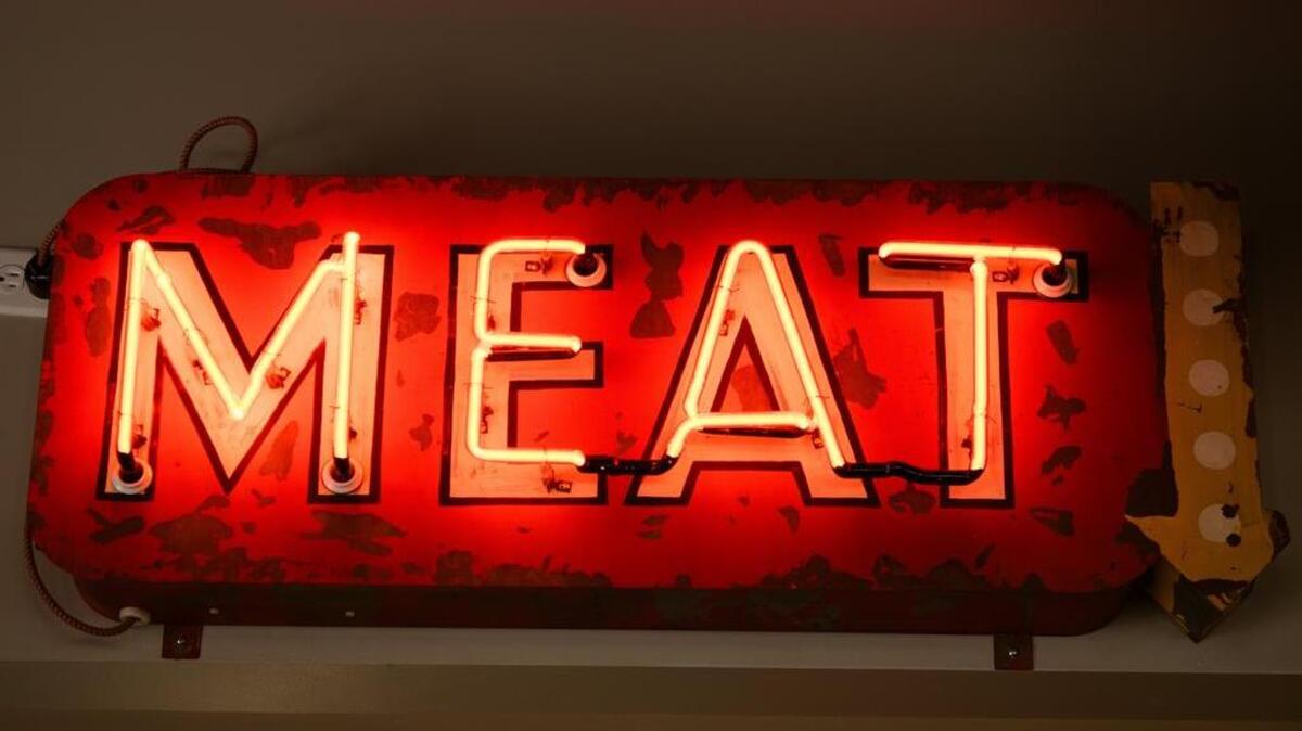 The sign at Heim BBQ in Fort Worth.