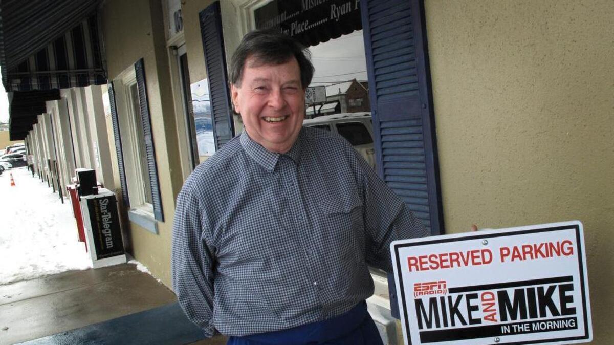 In 2011, Old Neighborhood Grill owner Peter Schroder jokingly reserved a parking place for ESPN’s “Mike & Mike In the Morning” show.