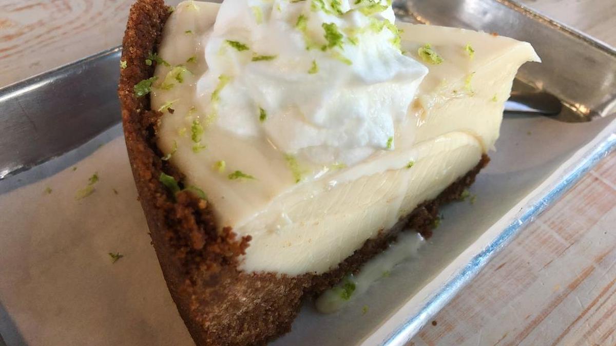 Key lime pie at The Dive Oyster Bar y Cantina on the Benbrook Traffic Circle.