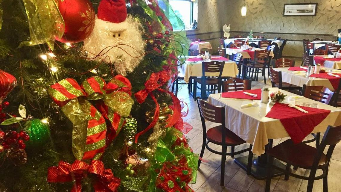 Heaven’s Gate is decorated for the holidays.