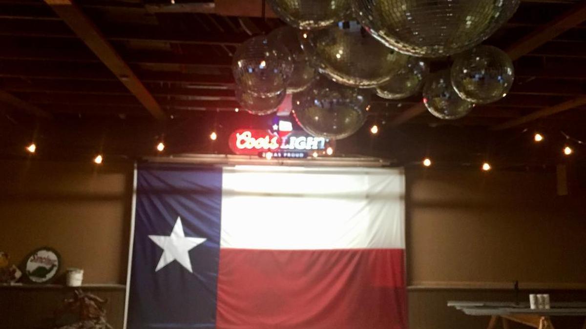 The disco balls remain from a former dance club at the new Billy’s Oak Acres.