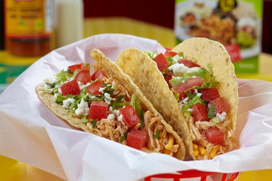 Fuzzy’s crunchy chicken tacos are among the $1 specials Wednesday.