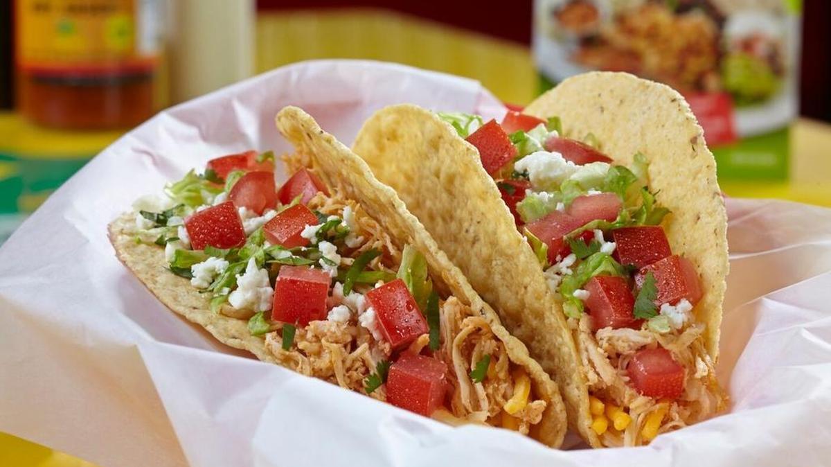 Fuzzy’s crunchy chicken tacos are among the $1 specials Wednesday.