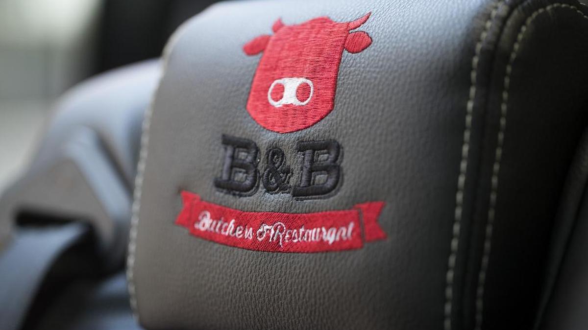 The B&B Butchers steakhouse shuttles diners in a luxury van named “Rare Force One.”