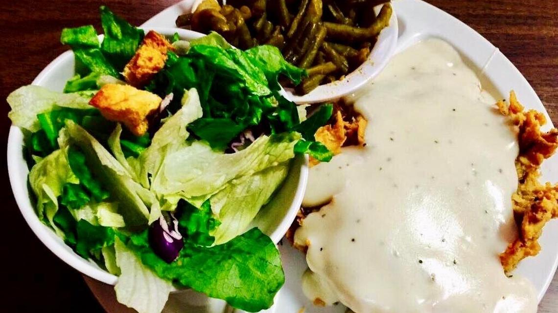 Chicken-fried steak at Dixie House Cafe.
