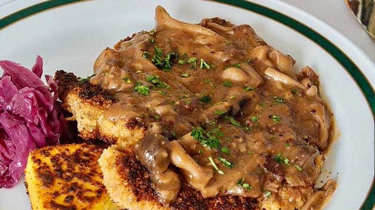 Jägerschnitzel with farm-raised pork is on the lunch and dinner Restauant Week menu at the Classic Cafe.