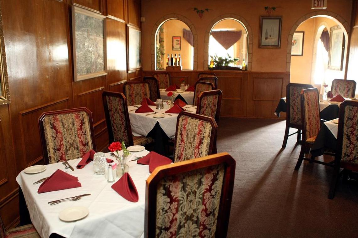 The traditional, old-world look of La Bistro Italian Restaurant in Hurst.