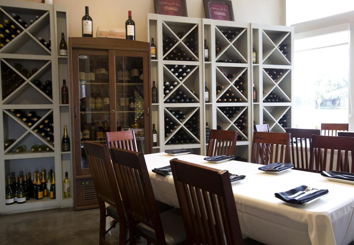 Winslow’s Wine Cafe is housed in a former gas station.