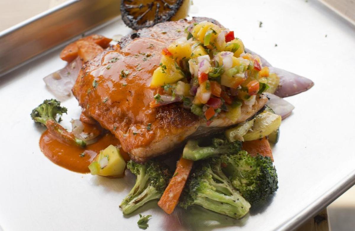 There is more to Toasted than just toast, such as this pico de salmon dinner.