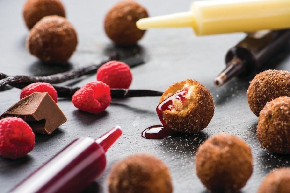 Injectable doughnut holes at Topgolf
