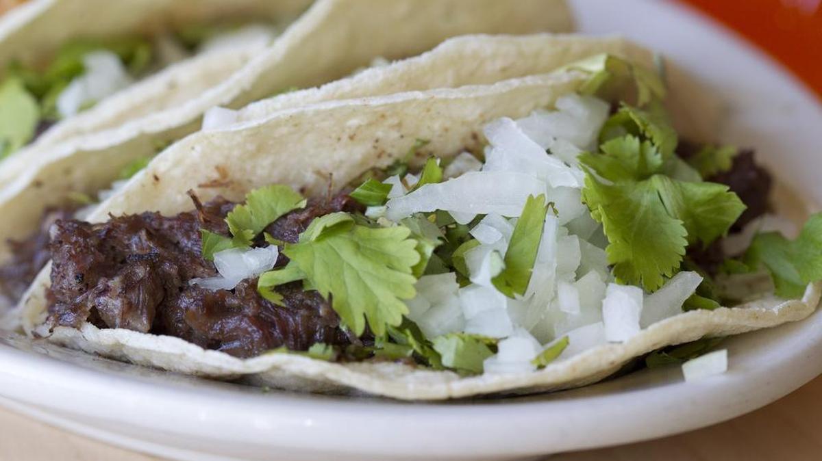 Barbacoa Tacos at Rosa’s Grill in northwest Fort Worth.