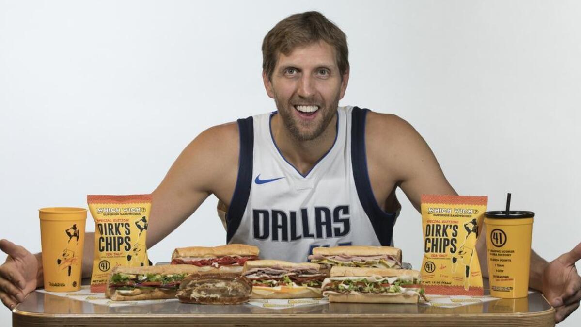 Dallas-based Which Wich has partnered with Mavs star Dirk Nowitzki on a line of DirkWiches.