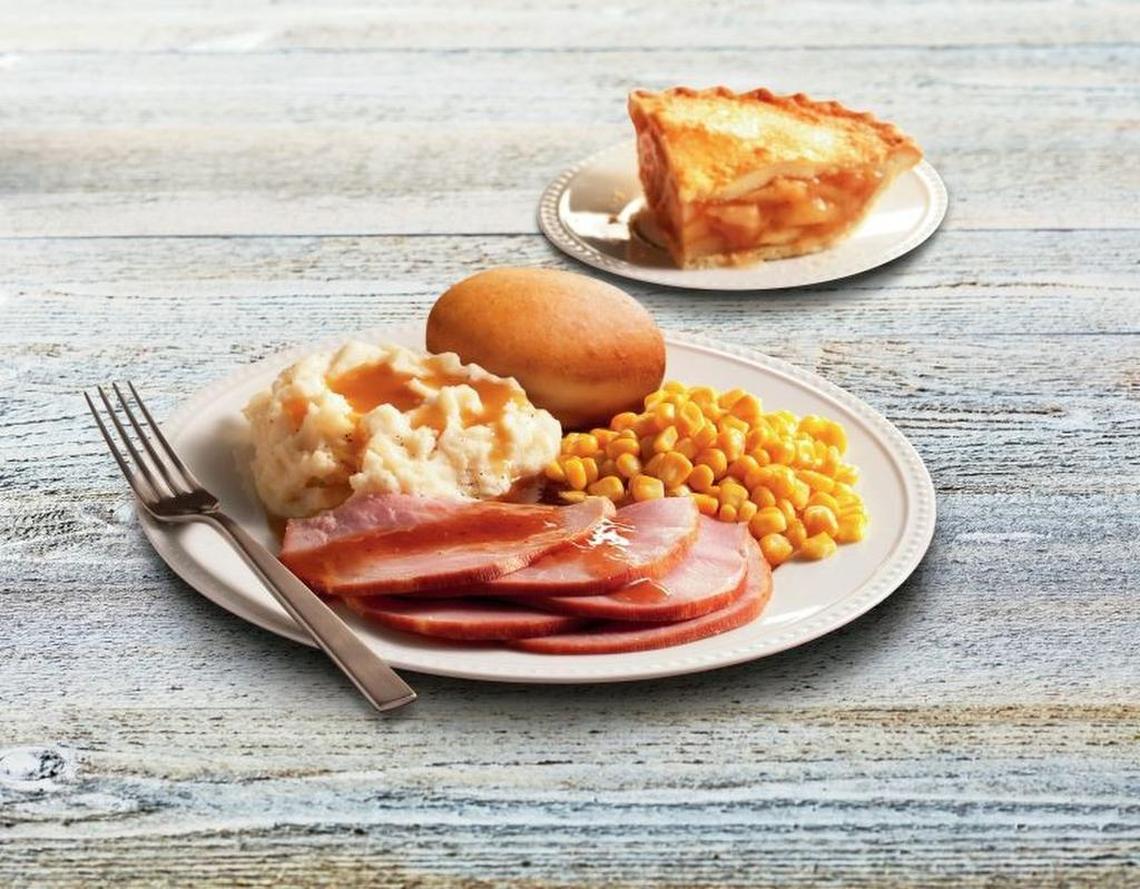 Stop by Boston Market on Christmas for a traditional holiday meal that includes your choice of hand-carved ham, sliced roasted turkey breast or half signature rotisserie chicken.