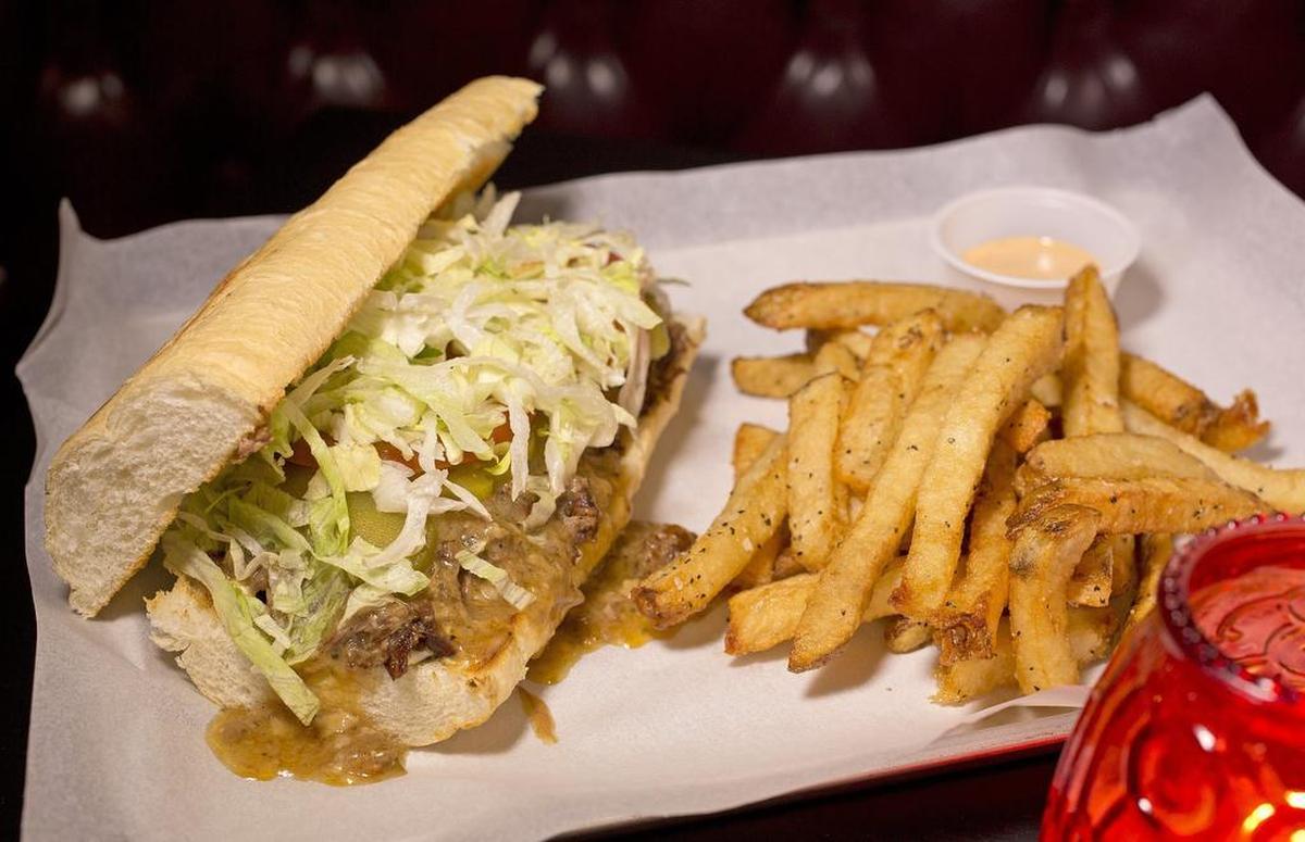 Roast beef po' boy at Twilite Lounge, new on Fort Worth’s Near Southside.