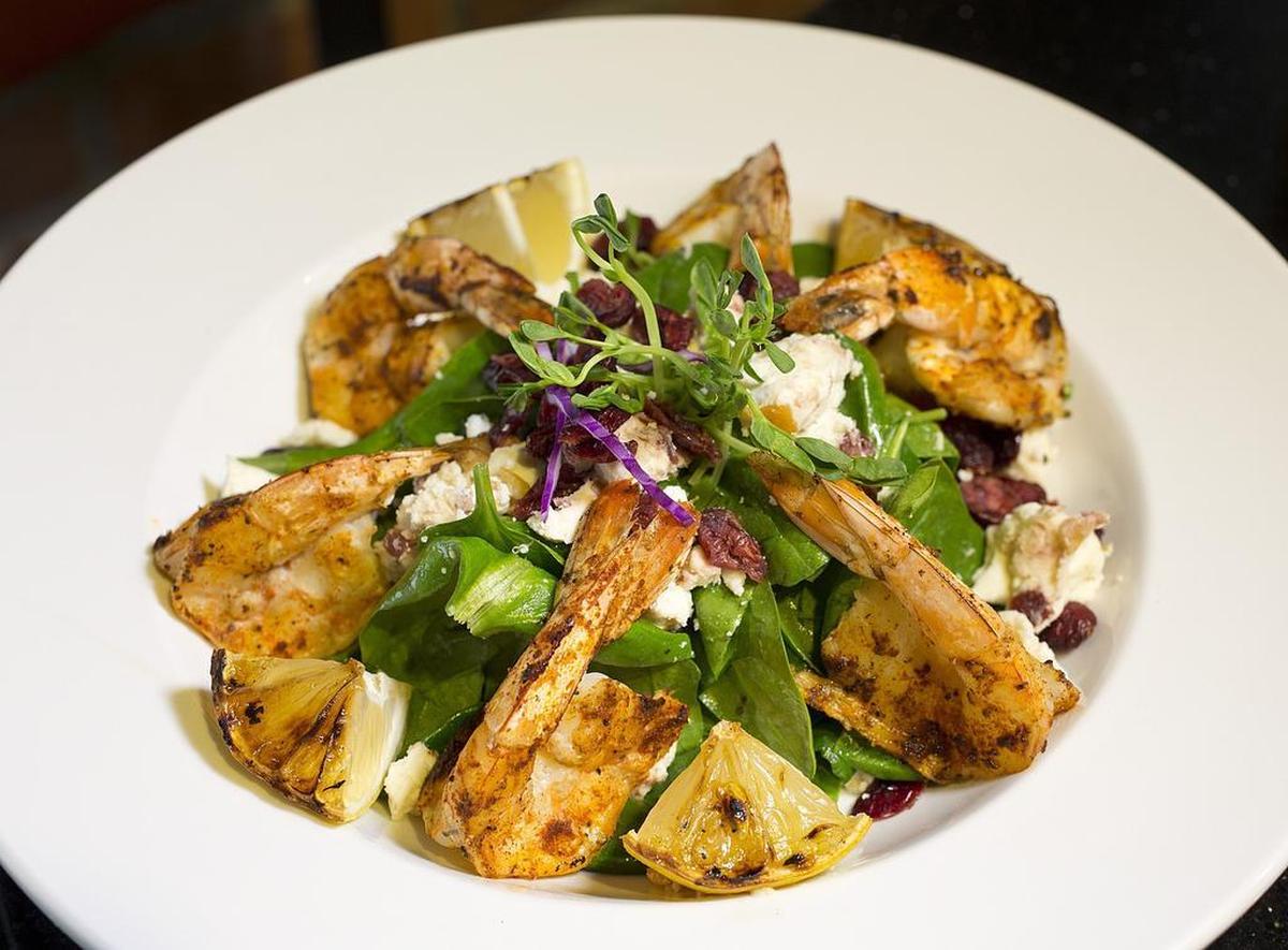 Grilled shrimp and spinach at 3rd Street Bar &Grill, scheduled to open in January in Sundance Square