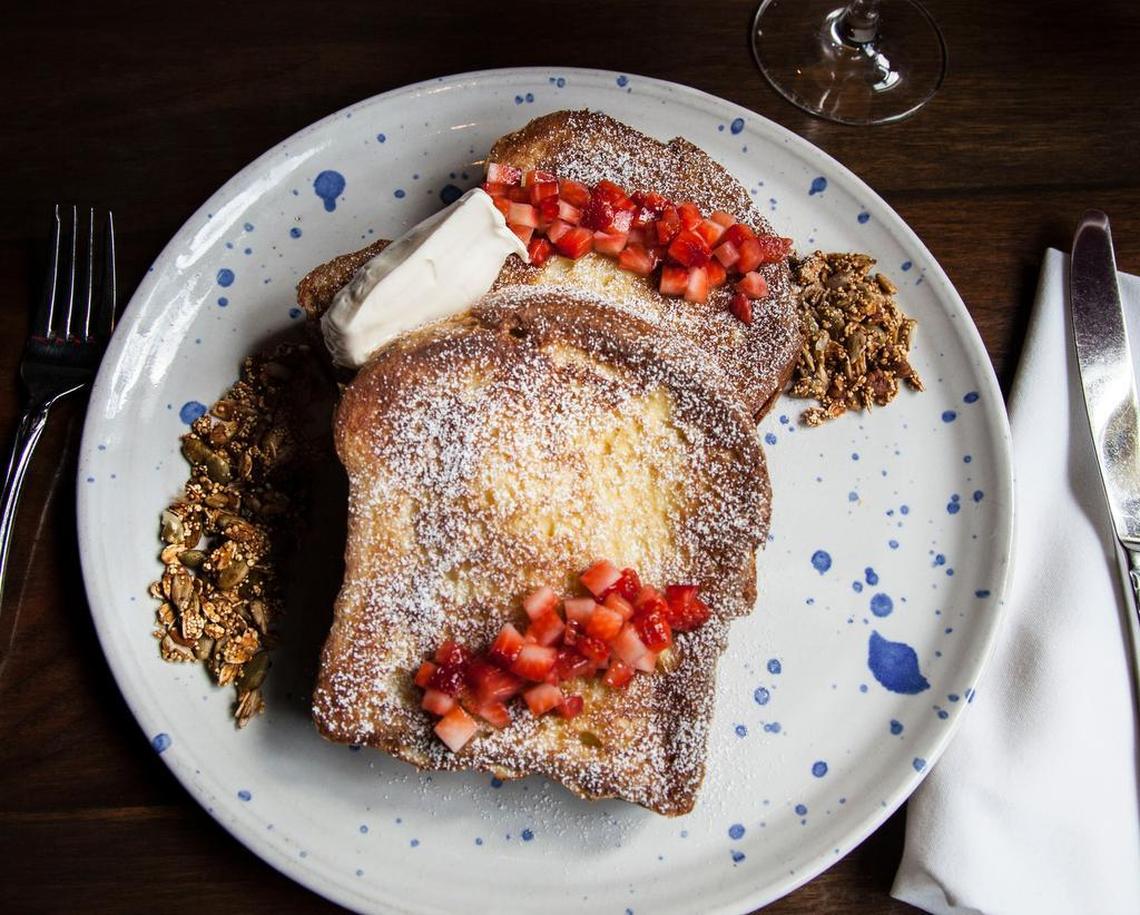 Brioche french toast at Fixe Southern House. The Fort Worth location is scheduled to launch brunch service in March.