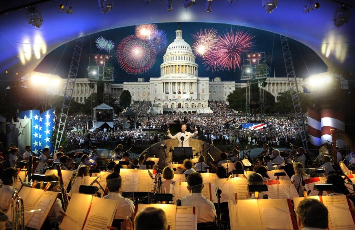 “A Capitol Fourth” on PBS has traditionally featured the National Symphony Orchestra performing in front of the Capitol. This year’s event will be a mix of pre-recorded events from other years around the country.