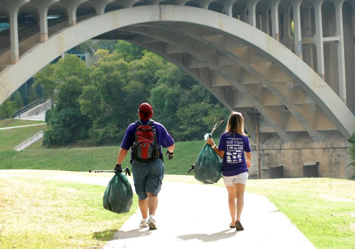 There are two Trash Bash events each year.