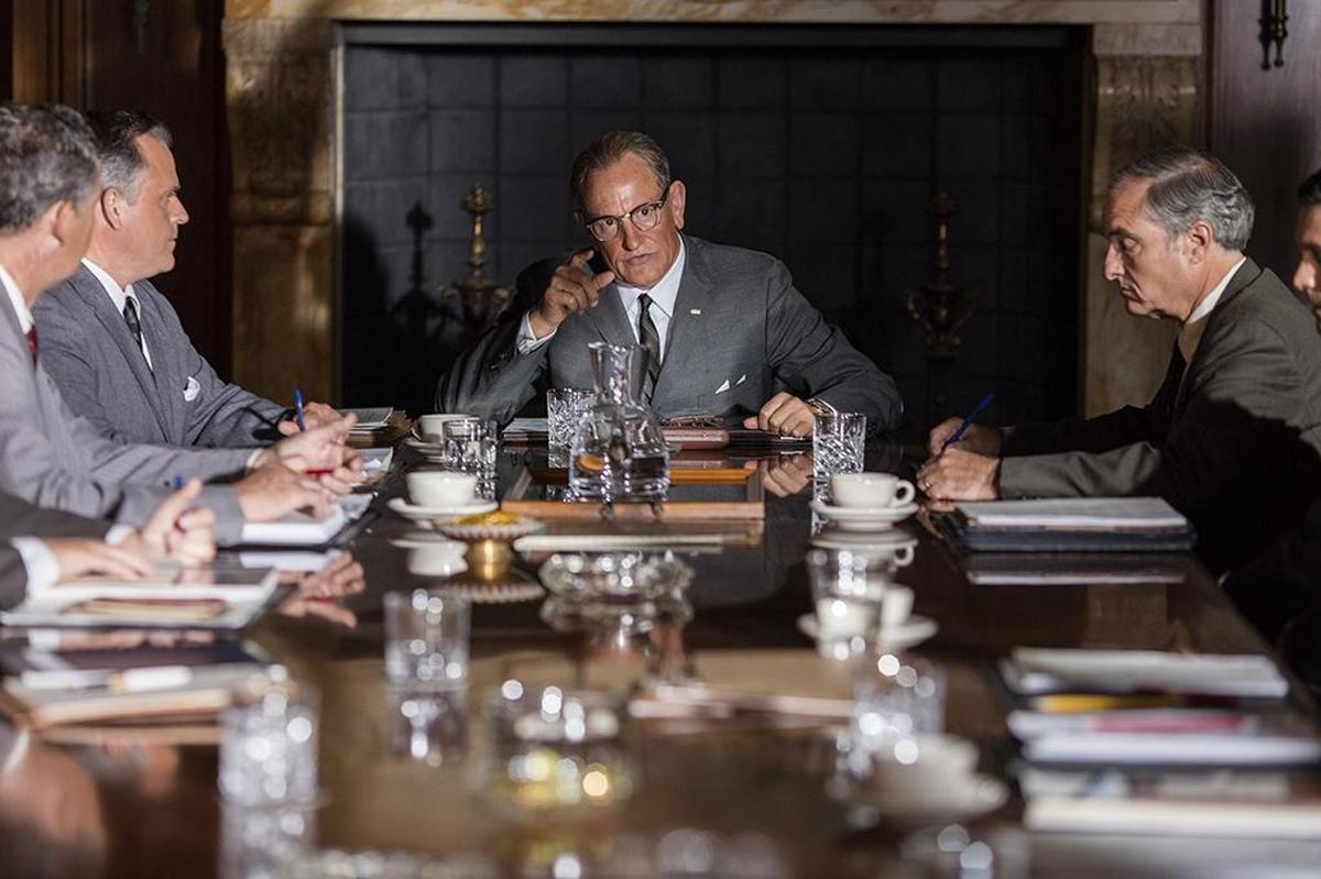 Actor Woody Harrelson as Lyndon Baines Johnson in “LBJ”