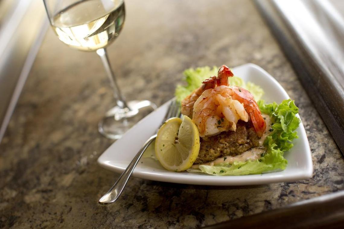 Shrimp and crab cake appetizer at The Wharf Steak and Seafood, which opened March 25 in Roanoke.