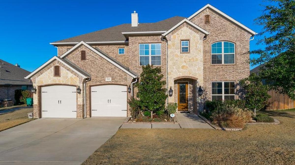 The home at 5912 Lamb Creek is located on a large oversized lot.