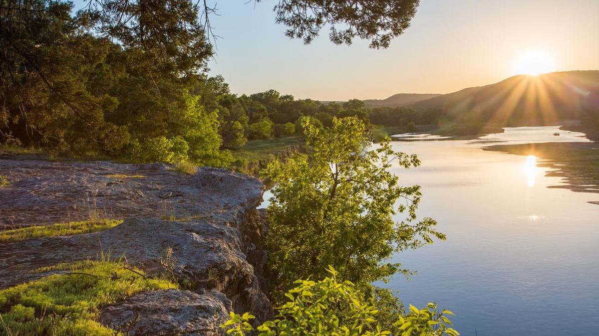 Ward Creel Ranch includes over one mile of Brazos River frontage.