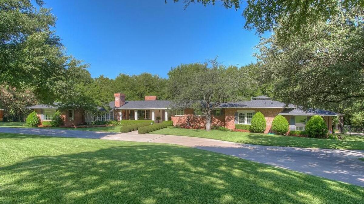 The home at 3866 South Hills Circle is situated on an oversized lot.
