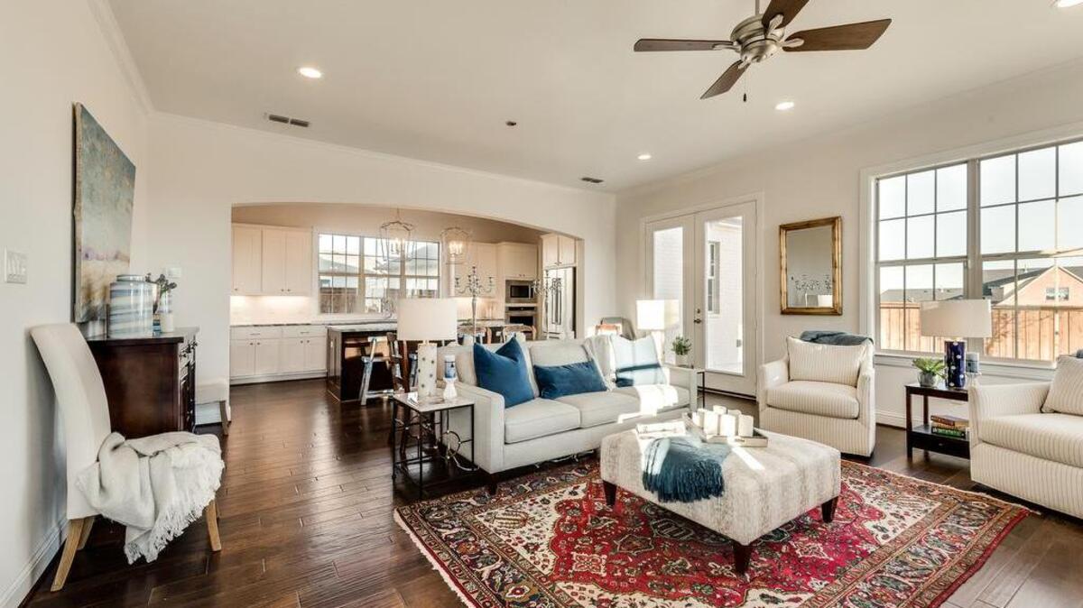 The home at 14100 Cross Oaks Place is located in Walsh Ranch, a new development west of Fort Worth.