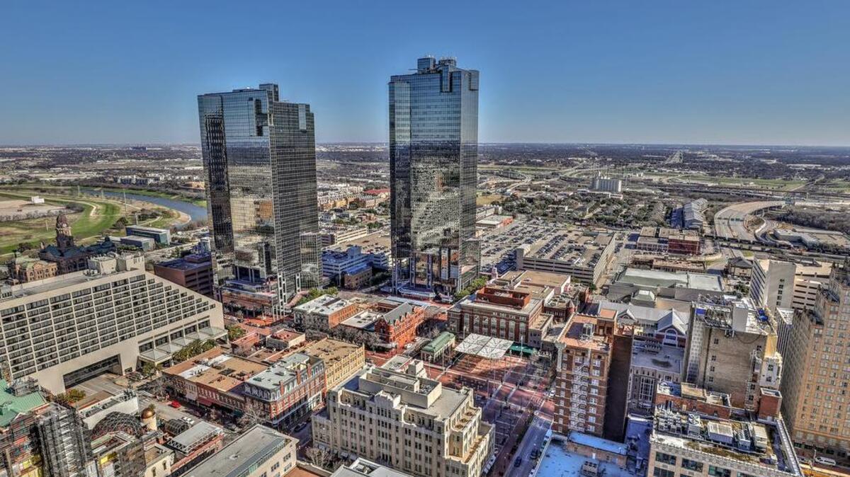 The condominium at 500 Throckmorton Street, Unit #3101 is located in the heart of downtown Fort Worth.