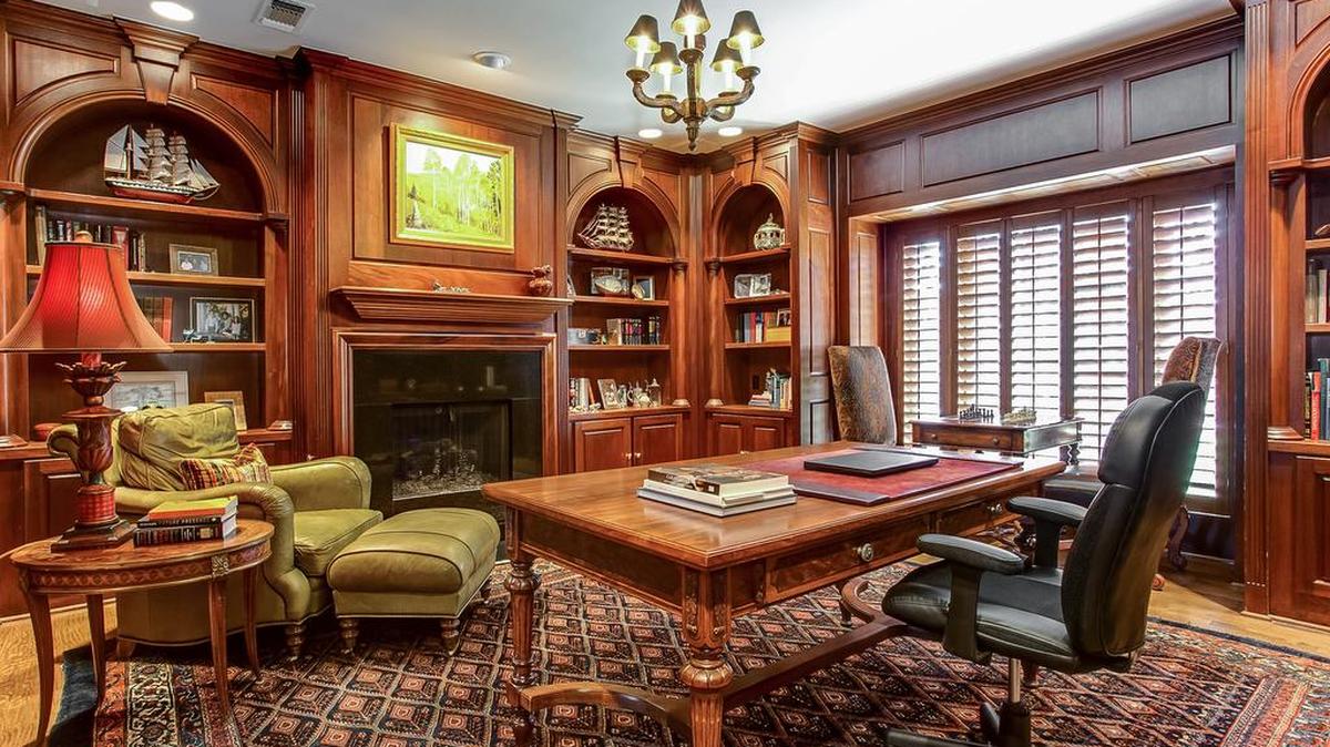 The home at 6158 Indian Creek Drive is located on the 8th fairway of Shady Oaks golf course.