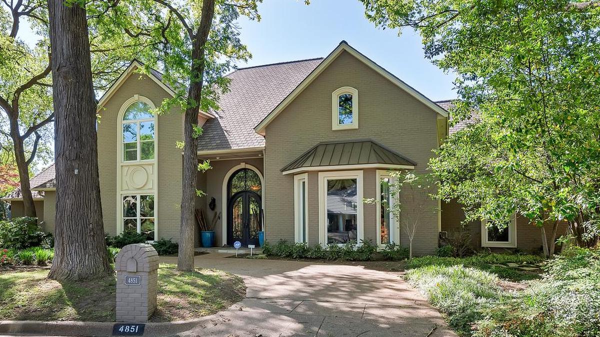 The home at 4851 Moss Hollow Court in Fort Worth’s Overton Woods is priced $1,149,000 by John Zimmerman.